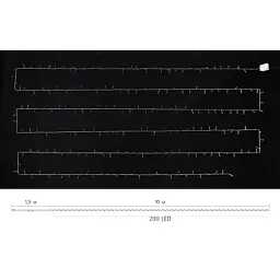 Гірлянда Delux STRING С 200 LED 10m Теплий білий/прозорий IP20 (90017981) - мініатюра 4