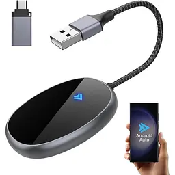 Бездротовий автомобільний адаптер Android Auto Dongle Bluetooth 2024 5Ghz WiFi Auto Connect
