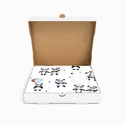 Бортики в дитяче ліжечко 30x120 BLUE PANDA, блакитний (WeltBed_PandaLoveBlue_30x120) - мініатюра 3