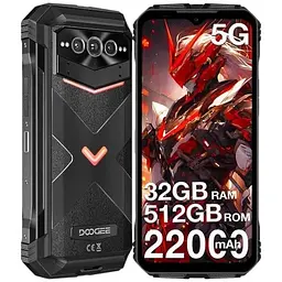 Смартфон Doogee V Max PRO 12/512 Gb з акб 22000 мАг чорний - мініатюра 6