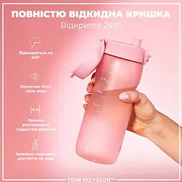 Пляшка для води ION8 750 мл (ЕКО пляшка) BPA Free Rose Quartz (I8RF750ROS) - мініатюра 5