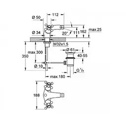 Змішувач для біде Grohe Sinfonia 24003IG0 Хром - мініатюра 2
