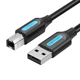 Кабель Vention USB type А 2.0 — USB type B для принтерів, БФП 2.0 480 Мбіт/с 2 A 0.5 м Black (COQBD)