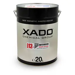 Антифриз Xado Antifreeze Red 12++ -40⁰С червоний готовий 20л(XA 58509)