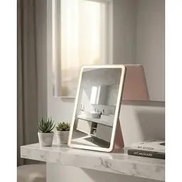Дзеркало Xiaomi Leather case mirror pink (FM001/FM007) - мініатюра 4