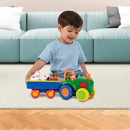 Ігровий набір KIDDI SMART – ТРАКТОР З ТРЕЙЛЕРОМ (світло, українська) KIDDI SMART 063180 - мініатюра 10