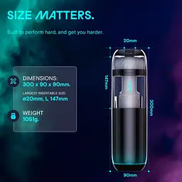 Смарт-мастурбатор Kaotik Labs The Cocoon, режим edging, пульсації, підігрів до 42 °C - мініатюра 7