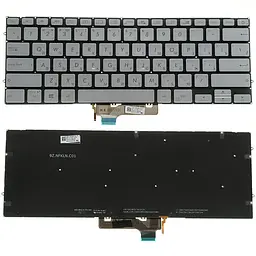Клавіатура для ноутбука ASUS (UX431 series) rus, сріблястий, без фрейму, підсвічування клавіш