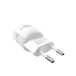 Мережевий зарядний пристрій Hoco 2USB C41A 2.4A White - мініатюра 5