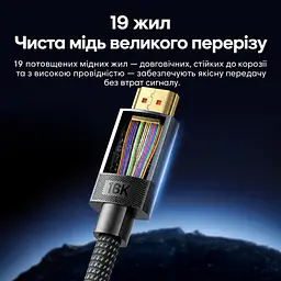 Кабель HDMI Vention ALVHH 2.2 16K 60 Гц 2 м сірий (ALVHH) - мініатюра 13