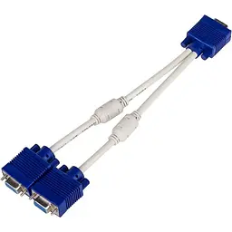 Перехідник ATcom Y-Cплиттер VGA (male) - 2 VGA (female) 10см (10800)