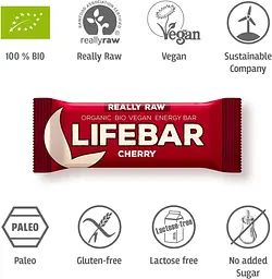 Батончик Lifefood Lifebar енергетичний з вишнею органічний 47 г - мініатюра 4
