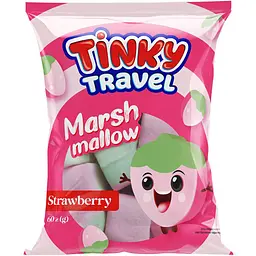 Цукерки желейні Tinky Travel Marshmellow Strawberry 60 г