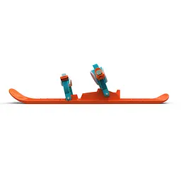 Санки-лижа Plastkon OneFoot Miniski помаранчево-блакитна (49653) - мініатюра 2