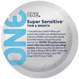 Ультратонкі презервативи ONE Super Sensitive, 1 шт One One Super Sensitive 101885 - мініатюра 1