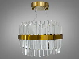 Підвісна кришталева світлодіодна люстра 80 Вт Diasha 840/400BR - мініатюра 4