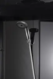 Душовий бокс з гідромасажем Mixxus Strong SBH01-90x90x215-GR Satin з високим піддоном MI6889, Хром матовый, тонований, хром матовий - мініатюра 6