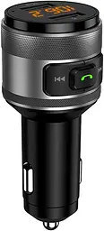 Автомобільний FM-модулятор C57 з Bluetooth 5.0, MP3 та швидкою зарядкою QC3.0 USB - мініатюра 2