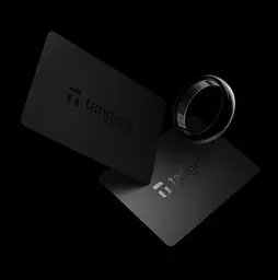 Криптогаманець Tangem Ring Wallet 2.0 набір з 2 карток та 1 кільця 9US Розмір 18.89мм Black - мініатюра 4