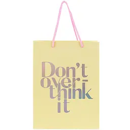 Набір подарункових пакетів Axent Don't overthink it паперові 18х24 см 5 шт. (8501-30-A) - мініатюра 2