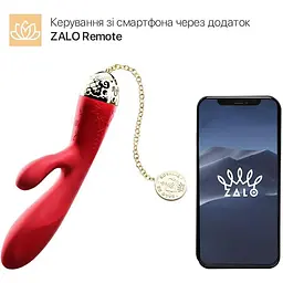 Смарт-вібратор кролик Zalo Rosalie Bright Red - мініатюра 2