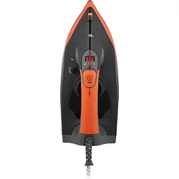 Праска Ardesto IR-C2233-GR, Black/Orange, 2200W, кераміка, паровий удар, резервур 340мл, захист від кальцинації, антикрапля, плавне регулювання потужності пари, автоматичне відключення - мініатюра 3