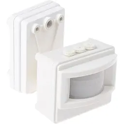 Датчик руху на світло вуличний Brille IP44 De-02 White 159023 - мініатюра 2