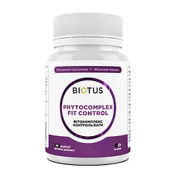 Фітокомплекс Контроль ваги, Phytocomplex Fit Control, 60 капсул Biotus vit0003354