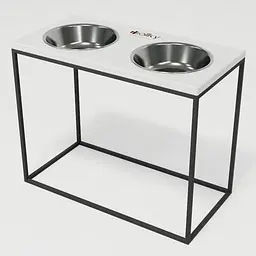 Hollky Base XL40 — миски на підставці для великих собак (2 × 1,8 л, висота 40 см) - мініатюра 2