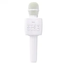 Мікрофон-колонка HOCO BK5 Cantando karaoke microphone bluetooth білий - мініатюра 2