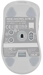 Бездротова миша ASUS ROG Keris II Ace RGB USB-A/WL/BT White (90MP03N0-BMUA10) - мініатюра 9