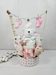 Букет з пелюшок для немовлят a.l.babybox Корони Білий (BU 18311589)