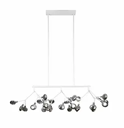 Люстра Levistella 918LP264-27 WH+BK, 27 плафонов, білий та чорний, метал, сучасний стиль для дому
