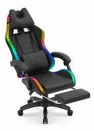 Комп'ютерне крісло Hell's HC-1039 LED RGB (тканина) - мініатюра 4