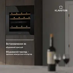 Винний холодильник вбудований Klarstein Rhone 36 Duo (10046197) - мініатюра 4