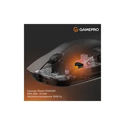 Мишка GamePro Genesis Wizard Wireless/Bluetooth/USB Black (GM160B) - мініатюра 12