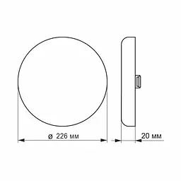 Світильник безрамковий Videx LED 33W 4100K круглий (VL-DLFR-334) - мініатюра 3