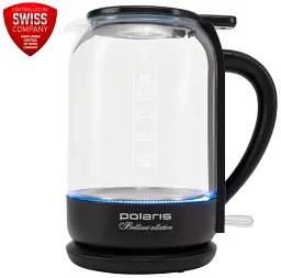 Електрочайник Polaris PWK 17103CGL Water Way Pro Чорний