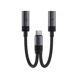 Перехідник ACEFAST USB-C 2-in-1 charging audio adapter J14 | 0.17m, PD60W/3A |