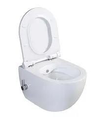 Унітаз-біде підвісний Mixxus Premium Ellipse-1301-R 500x365x350 мм Rimless MP6659, Білий - мініатюра 8
