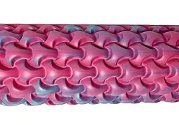 Масажний ролик EasyFit Plexus 45 см Рожевий-блакитний (EF-3341-3-PB) - мініатюра 2