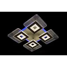 LED люстра світильник з пультом і підсвічуванням Linisoln 2726-4 GR - мініатюра 3