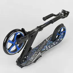Самокат дитячий Best Scooter 83х15х39 см Чорно-синій 000231563 - мініатюра 6
