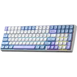 Клавіатура Aula S100pro RGB KRGD Red Switch Wireless/Bluetooth/Type-C UA White/Blue (6948391205762) - мініатюра 2