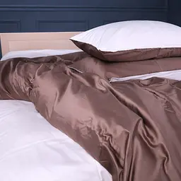 Комплект постільної білизни MirSon Satin Premium Lactic active 2х160х220 см коричневий (2200013555643) - мініатюра 3