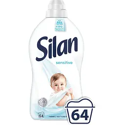 Набір: кондиціонер для білизни Silan  Sensitive 1408 мл + кондиціонер для білизни Silan Небесна свіжість 1408 мл - мініатюра 2