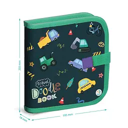 Дорожня книга для малювання "Транспорт" DoDo Toys 301046, 6 кольорових маркерів - мініатюра 2