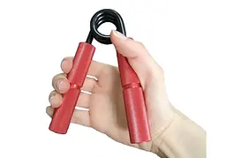 Пружинний еспандер EasyFit Hand Grip PRO 136 кг (299 lb) Червоний (EF-1902-300) - мініатюра 3