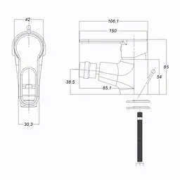 Змішувач для біде Globus Lux Dolly GLD-0106 - мініатюра 8