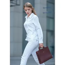 Сумка для ноутбука та документів BlankNote Жіноча шкіряна 15 Burgundy (BN-BAG-36-vin) - мініатюра 8